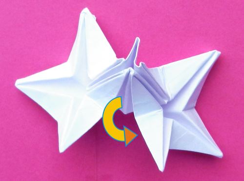 een Origami ster vouwen