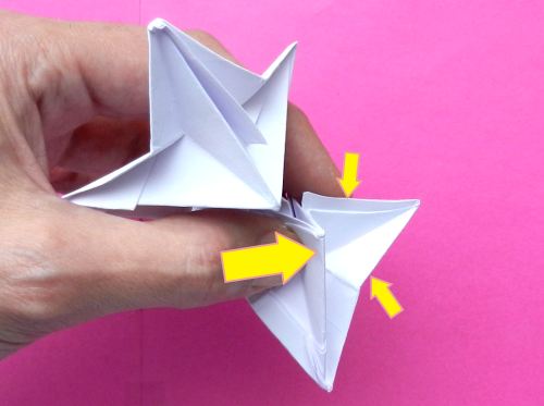 een Origami ster vouwen