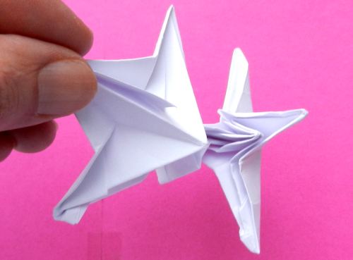 een Origami ster vouwen