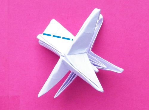 een Origami ster vouwen