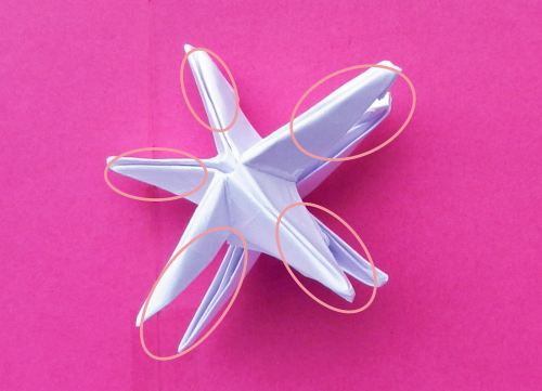 een Origami ster vouwen