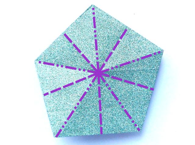 Origami Ster vouwen
