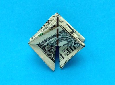 Origami Vrijheidsbeeld vouwen