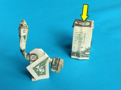 Origami Vrijheidsbeeld vouwen Origami Vrijheidsbeeld vouwen