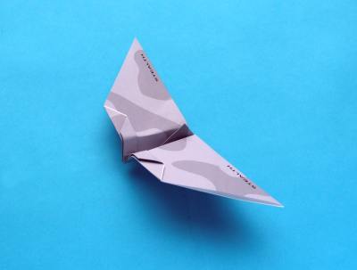 origami plane: Stealth Plane