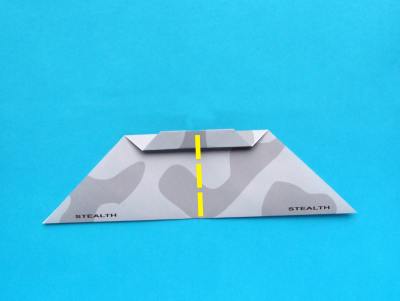 how to fold a paper plane, model stealth plane