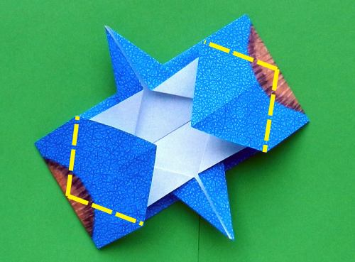 detailed instructions for folding an origami Stegosaurus