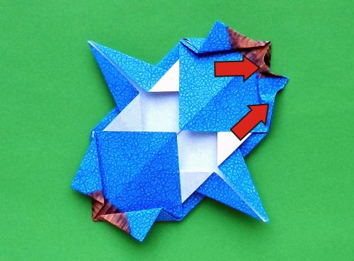 detailed instructions for folding an origami Stegosaurus