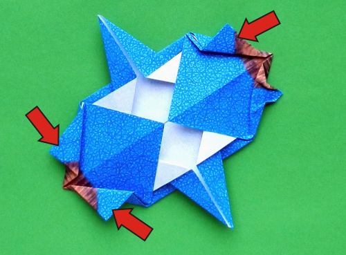 detailed instructions for folding an origami Stegosaurus