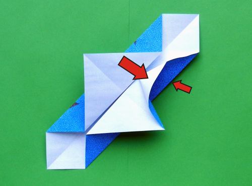 detailed instructions for folding an origami Stegosaurus