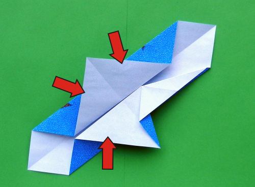 detailed instructions for folding an origami Stegosaurus