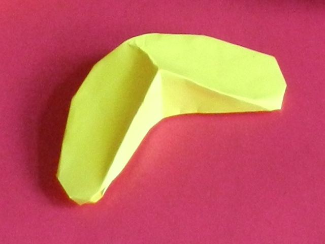 Origami banana candy