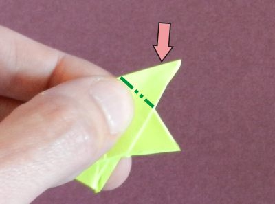 Origami Sticky Note Bug folding instructions