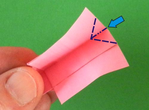 Sticky Note Origami baby pig instructions