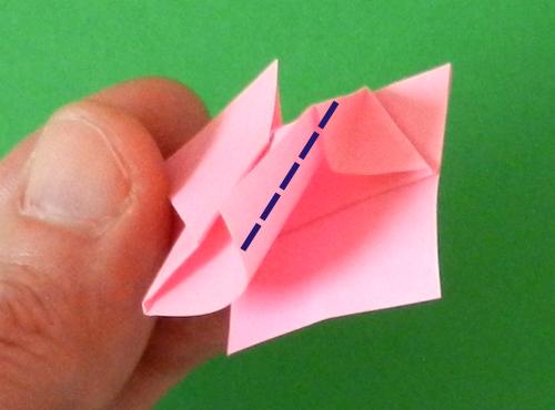 Sticky Note Origami baby pig instructions