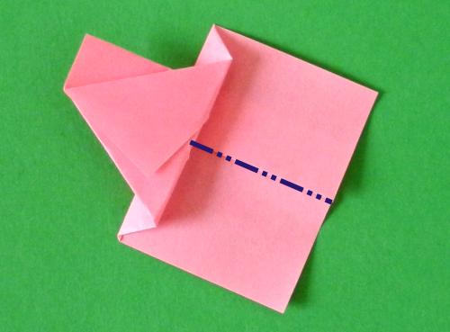 Sticky Note Origami baby pig instructions