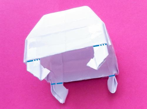 Fold an Origami storage pot