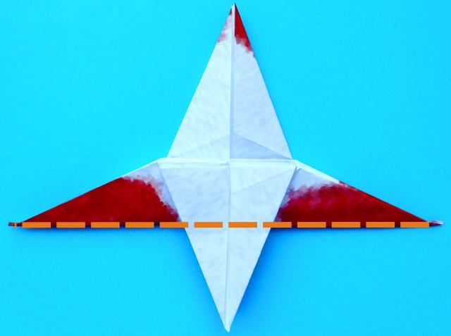 Origami Ooievaar vouwen