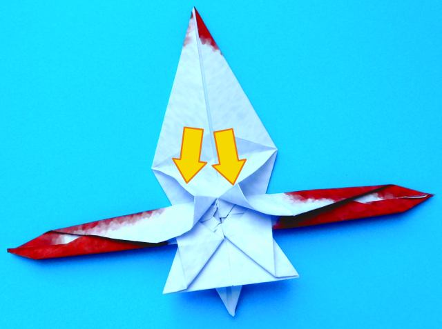 Origami Ooievaar vouwen