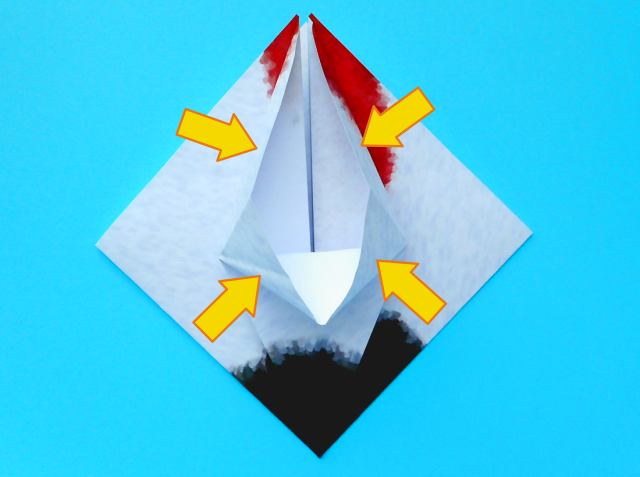 Origami Ooievaar vouwen