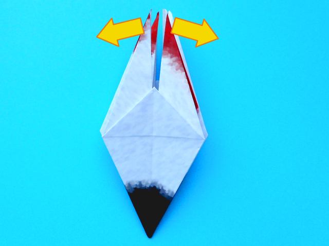 Origami Ooievaar vouwen