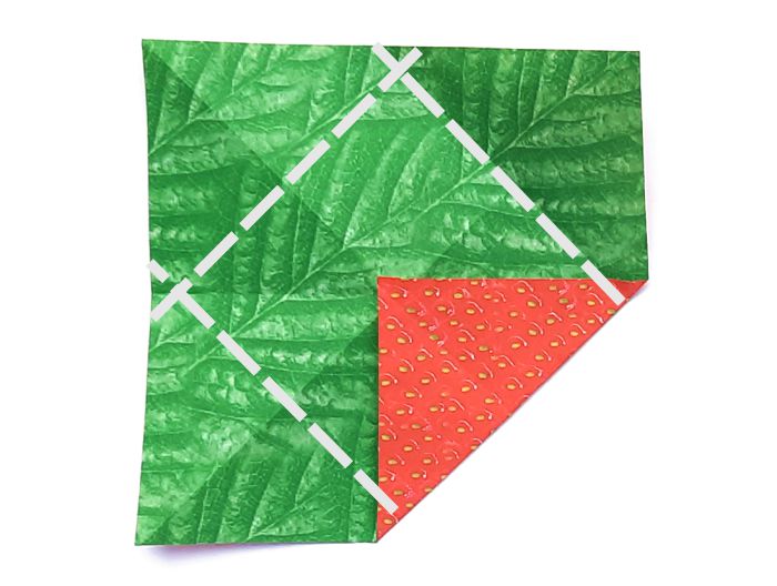 Origami aardbei maken Origami aardbei maken