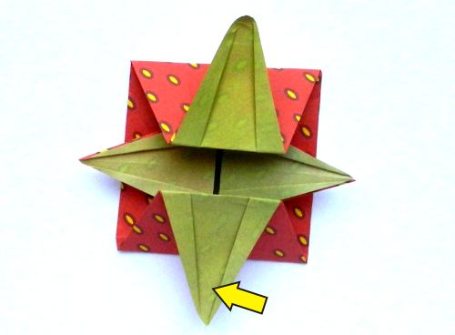 origami strawberry gift box folding instructions