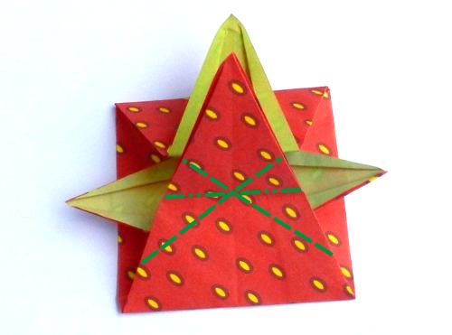 origami strawberry gift box folding instructions