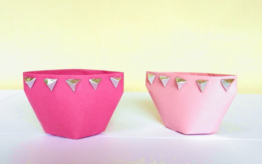 Studded flower pots