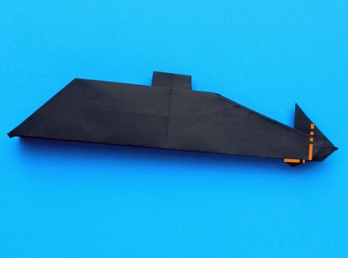 How to fold an origami submarine