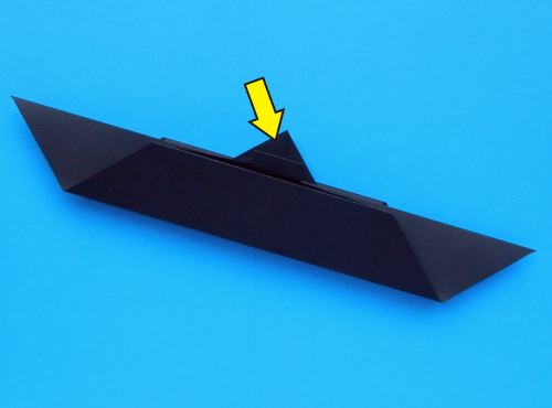 How to fold an origami submarine