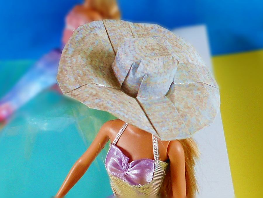 Origami summer hat