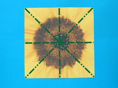 how to make an origami sunflower