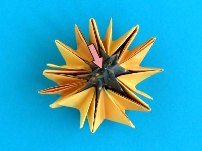 how to make an origami sunflower