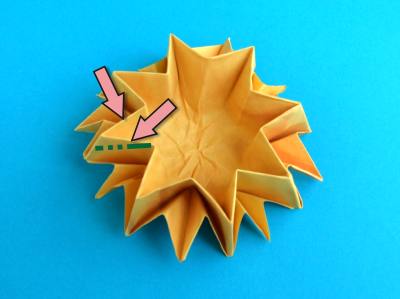 how to make an origami sunflower