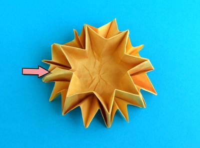 how to make an origami sunflower