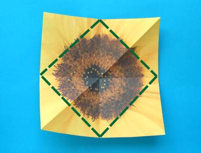 how to make an origami sunflower