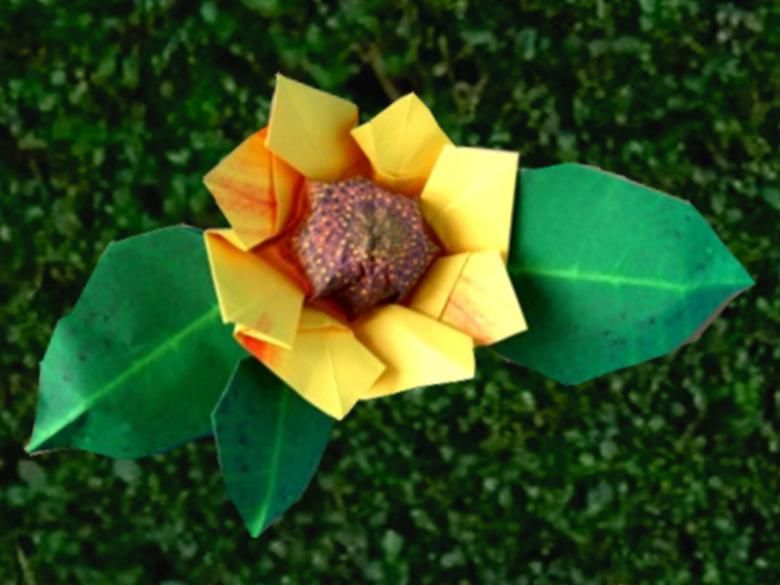 Origami Zonnebloem