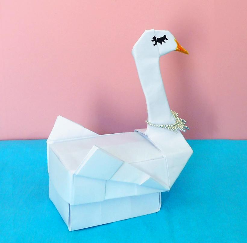 Origami Swan Box