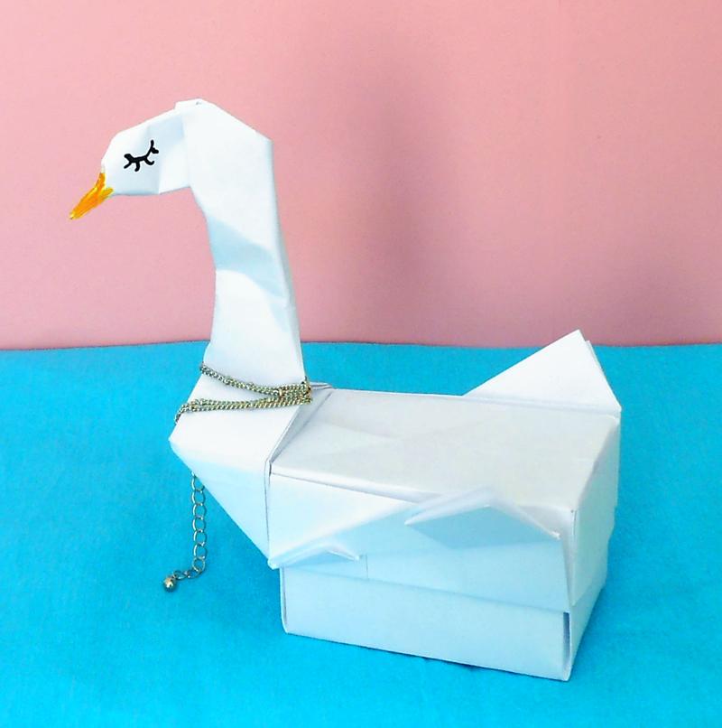 Origami Swan Box