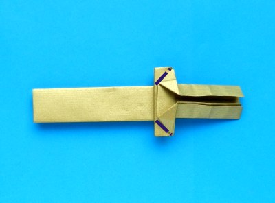 how to fold an origami sword