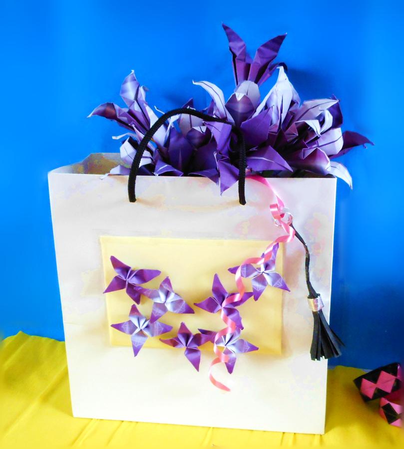 Origami bloemen