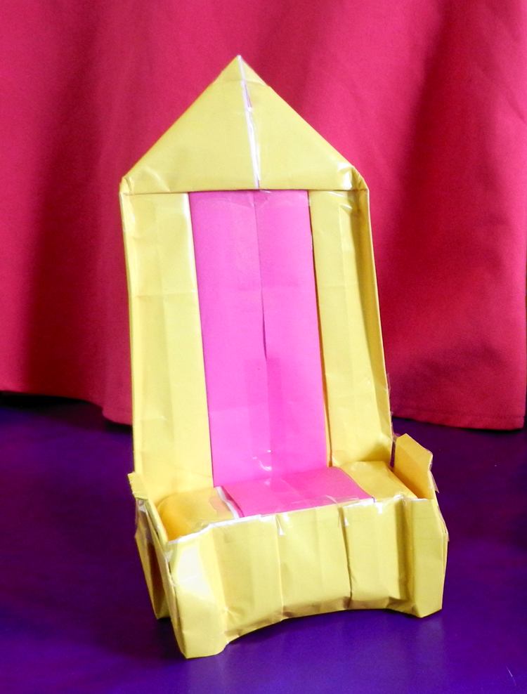 Origami throne Origami throne