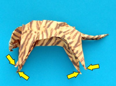 origami tiger folding instructions