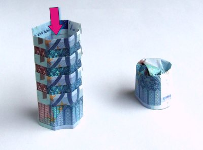 Origami Toren van Pisa maken Origami Toren van Pisa maken
