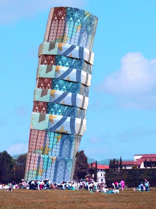 Origami Toren van Pisa Origami Toren van Pisa
