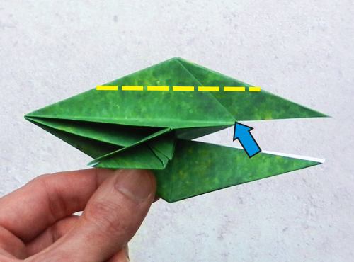 origami T-Rex dino step by step folding instructions