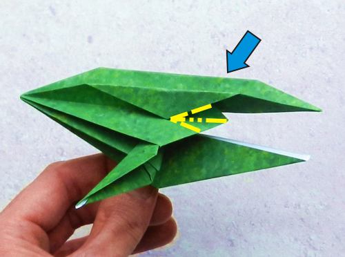 origami T-Rex dino step by step folding instructions