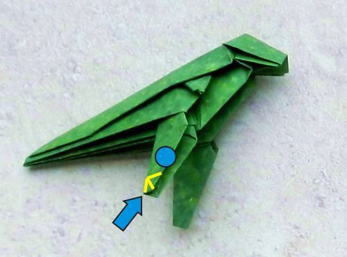 origami T-Rex dino step by step folding instructions