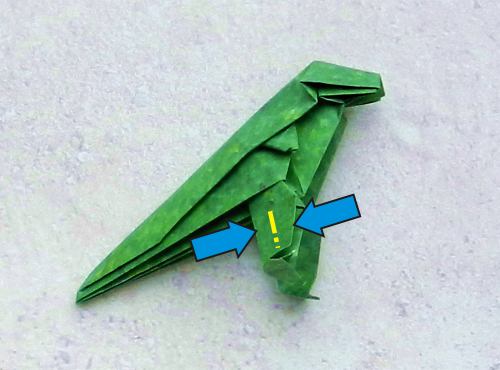 origami T-Rex dino step by step folding instructions